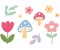 Sizzix Thinlits Die Set 24PK - Happy Florals Mushrooms by Letters by Shells